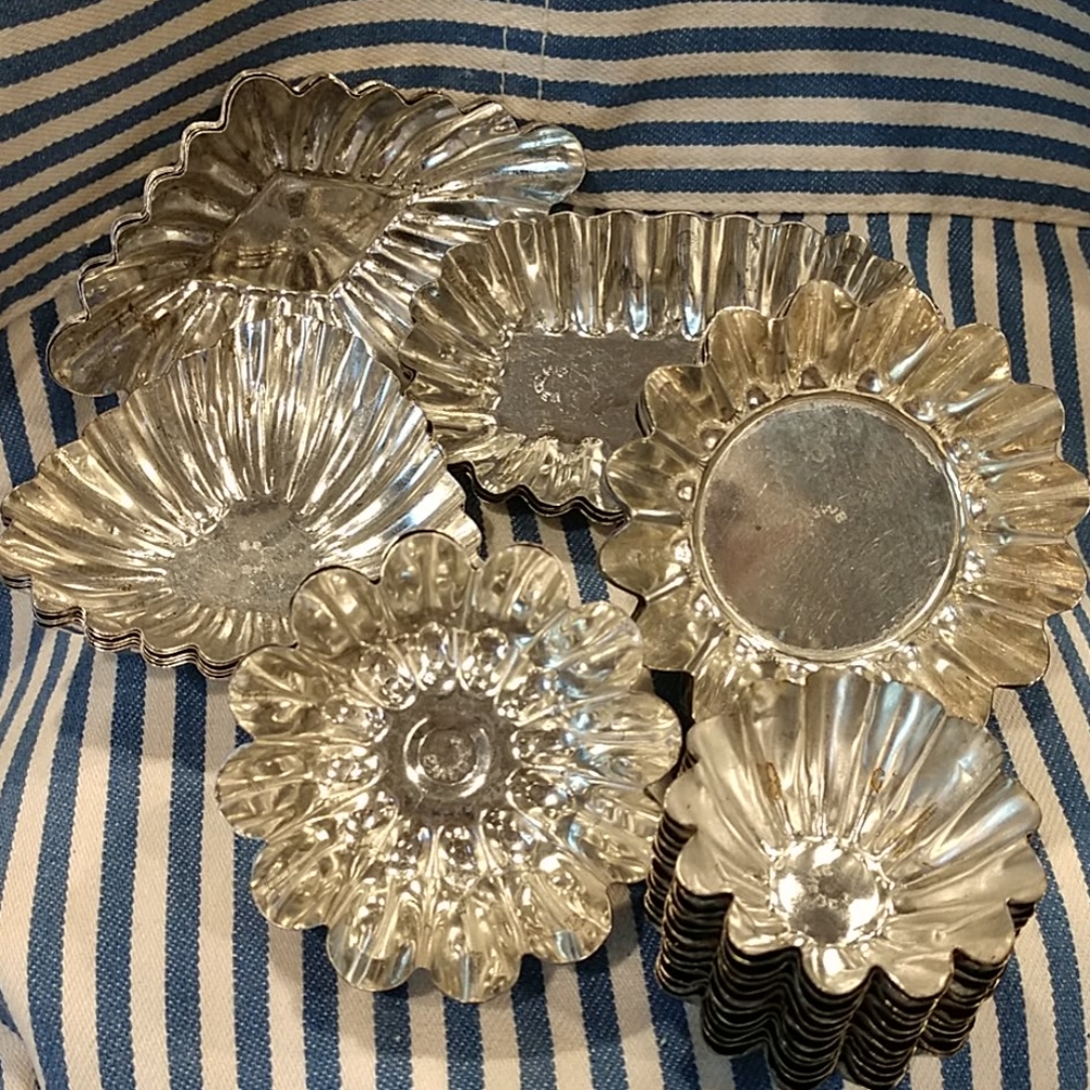 SOLD Tiny tart pans. Marked on back Sweden